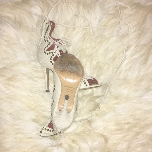 Isabel marant grommet leather lace up sandals - Picture 2 of 2